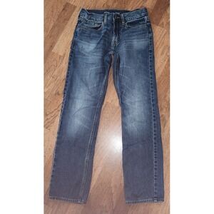 Old Navy Mens Straight Fit Dark Wash Jeans Size 29x32 Built Tough Denim B51